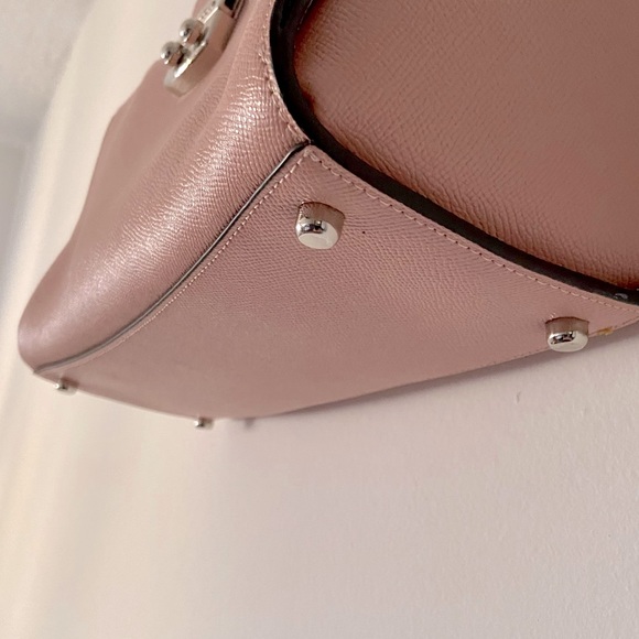 NWOT Coach saffiano Avary leather satchel shoulder bag pink HP pick - Picture 7 of 13